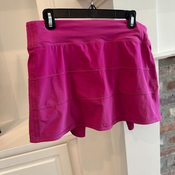 Lululemon Pace Rival Mid-Rise Skirt Long, Size 10 (Pink) - Picture 2 of 6